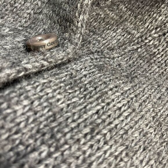 Juicy Couture Black Label Dark gray knit Sweater Rhinestone accents.Size XL - Picture 11 of 12